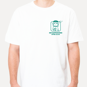 t-shirt No Cappuccino after 11 a.m